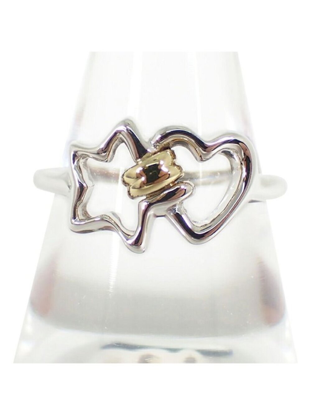 Tiffany & Co 925/18K Heart &star Ring